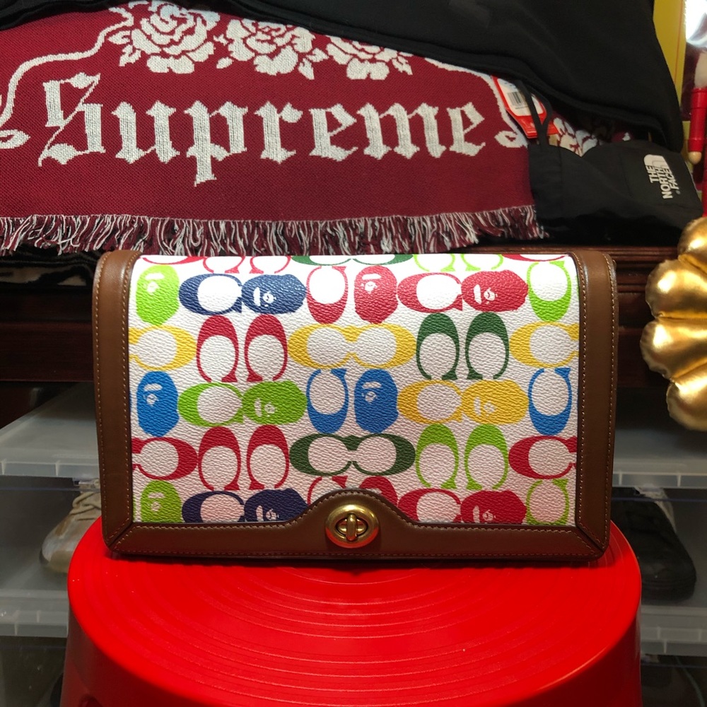 Coach Bape Riley Crossbody With Ape Head